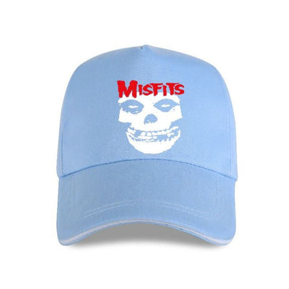 The Misfits Skull Red Letters Adult Horror Punk Cap