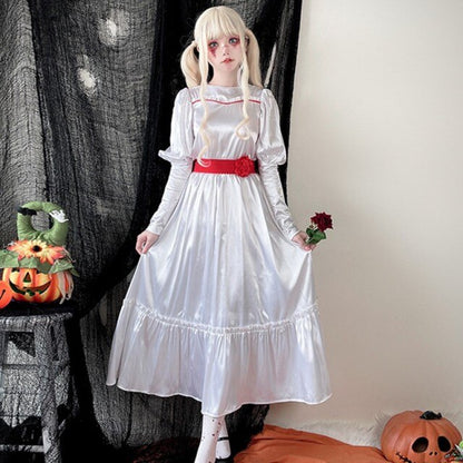 Horror Movie Annabelle Doll Adult Costume For Halloween