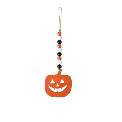 Wooden Bead Wood Chip Pendant Halloween Party Decor