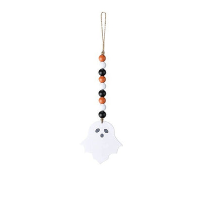 Wooden Bead Wood Chip Pendant Halloween Party Decor