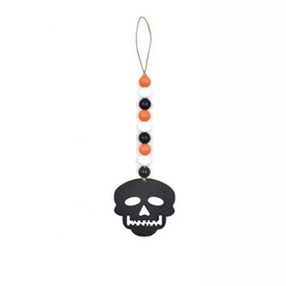 Wooden Bead Wood Chip Pendant Halloween Party Decor