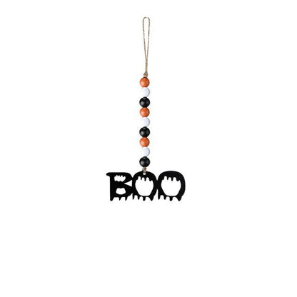 Wooden Bead Wood Chip Pendant Halloween Party Decor