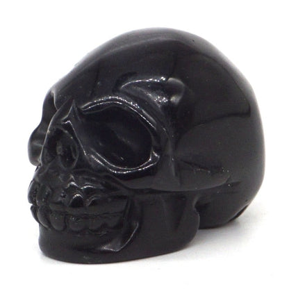 Natural Gemstone Skull Figurine