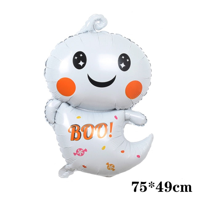 Pumpkin Ghost Balloons Halloween Decorations Spider