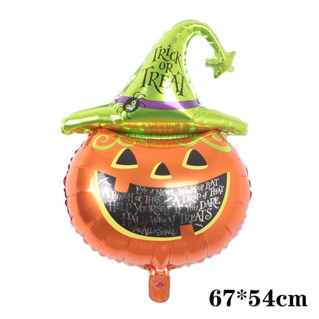 Pumpkin Ghost Balloons Halloween Decorations Spider