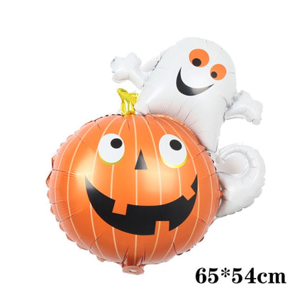 Pumpkin Ghost Balloons Halloween Decorations Spider