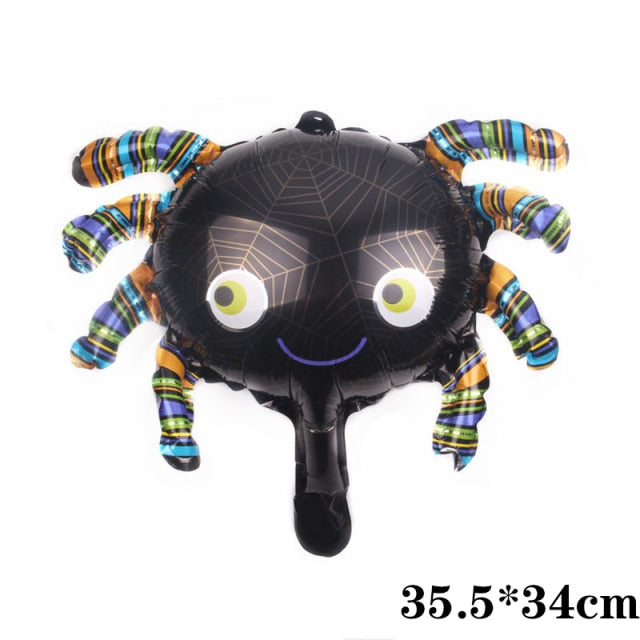 Pumpkin Ghost Balloons Halloween Decorations Spider