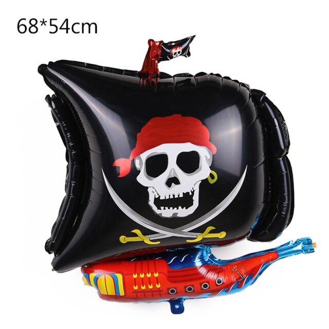 Pirate Ship Themed Aluminum Foil Balloon