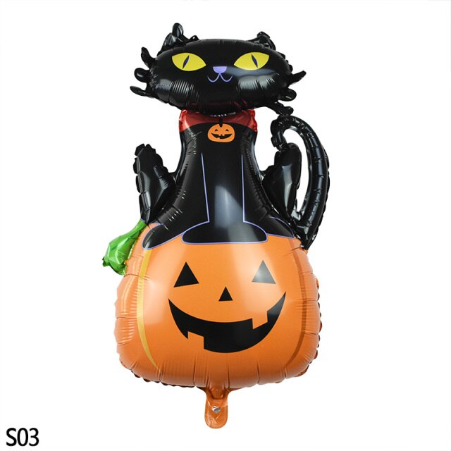 Halloween Cartoon Printed Foil Balloon Set