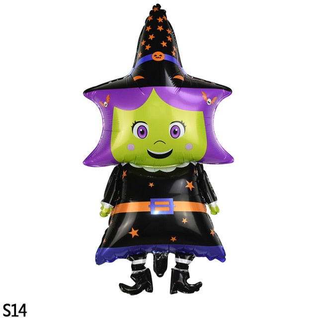Halloween Cartoon Printed Foil Balloon Set
