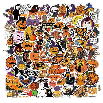 Halloween Pumpkin Decoration Graffiti Stickers