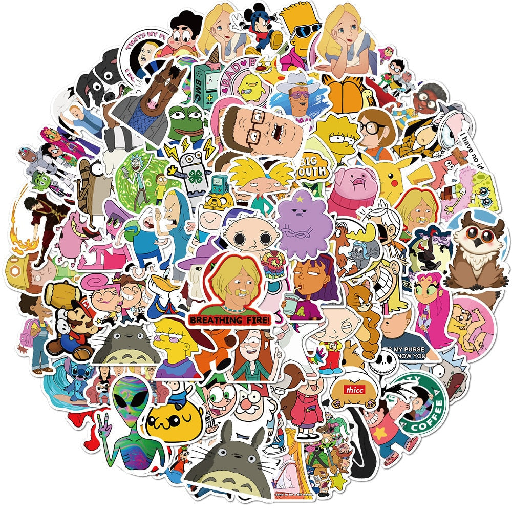 Scary Animated Movie Character Sticker