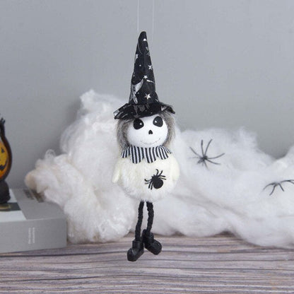 Cute Halloween Pumpkin Witch Ghost Cat Doll Toy