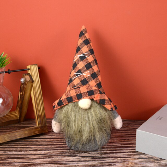 Cute Halloween Pumpkin Witch Ghost Cat Doll Toy