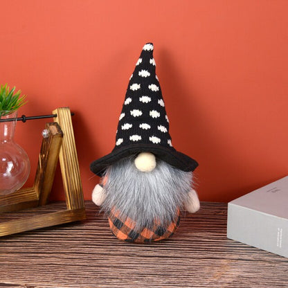 Cute Halloween Pumpkin Witch Ghost Cat Doll Toy