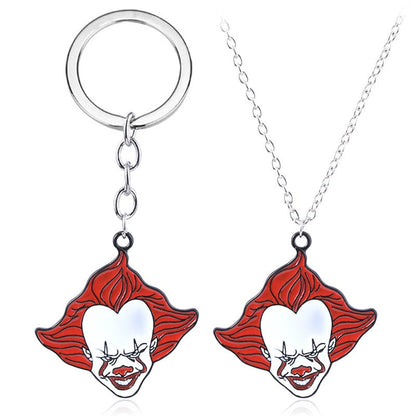 Horror IT Movie Clown Alloy Keychain