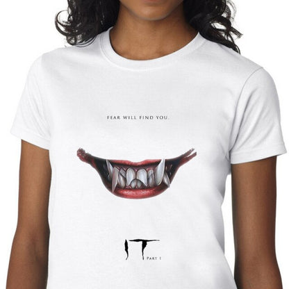 Horror IT Movie T Shirt Women Stephen King