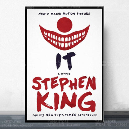 Retro Stephen King From IT Movie Wall Art