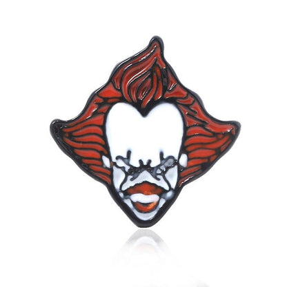 Scary IT Movie Clown Pennywise Enamel Brooch