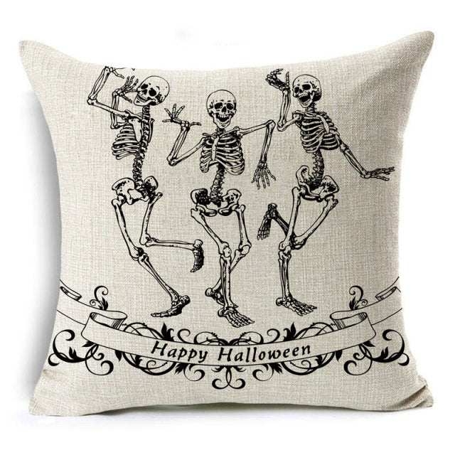 Cartoon Printed Cushion Cover For Halloween