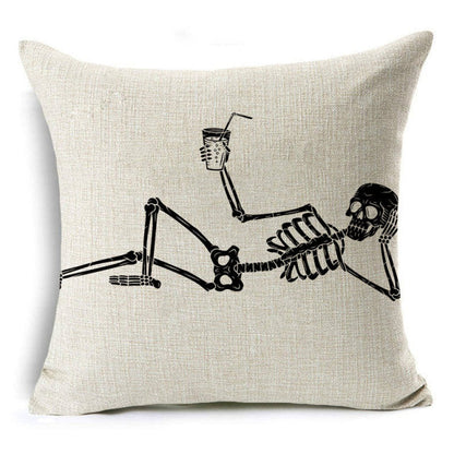 Cartoon Printed Cushion Cover For Halloween