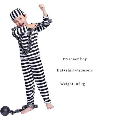 Prison Uniforms Halloween Cosplay Costume