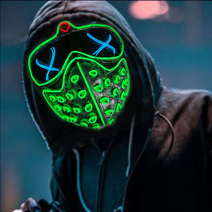 Fashion LED Mask Luminous Glowing Halloween Cosplay