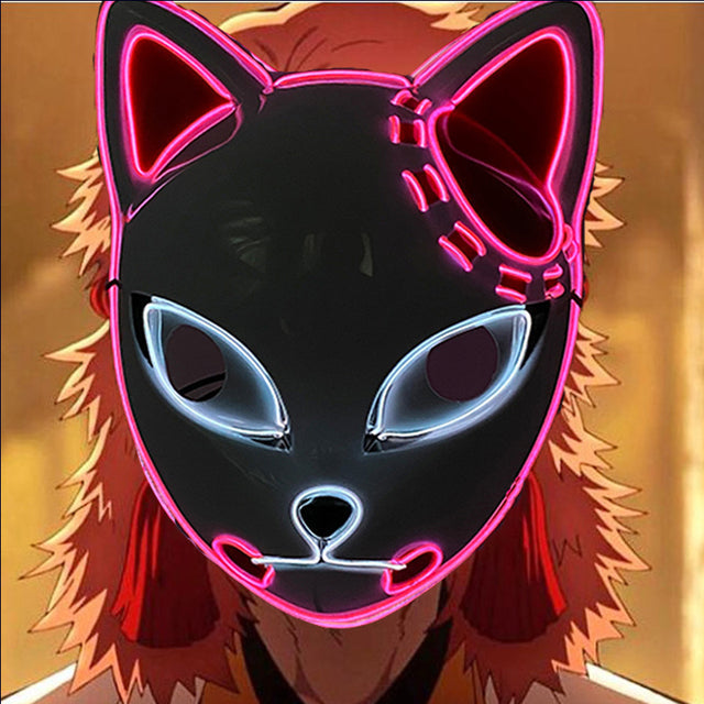 Fashion LED Mask Luminous Glowing Halloween Cosplay