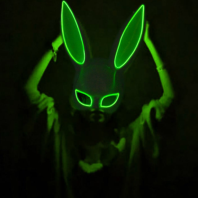 Fashion LED Mask Luminous Glowing Halloween Cosplay