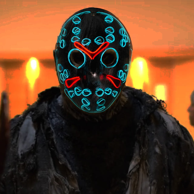 Fashion LED Mask Luminous Glowing Halloween Cosplay