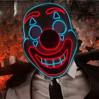 Fashion LED Mask Luminous Glowing Halloween Cosplay