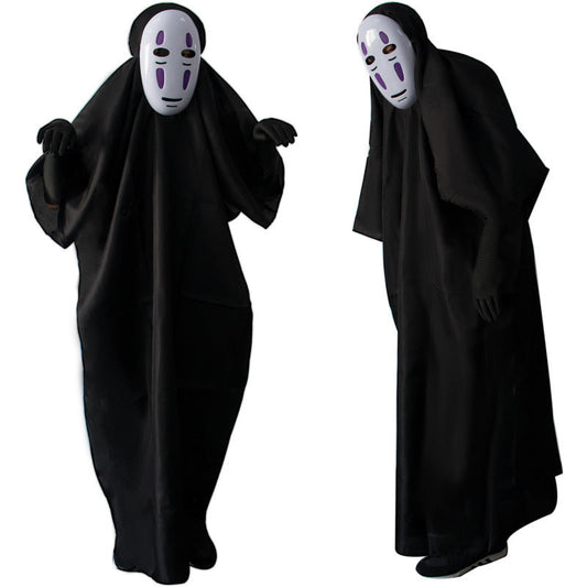 No Face Man Costume with Mask Gloves