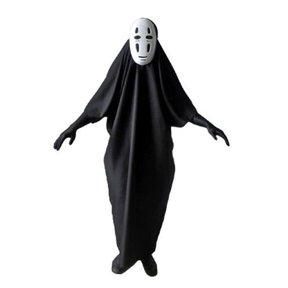 No Face Man Costume with Mask Gloves