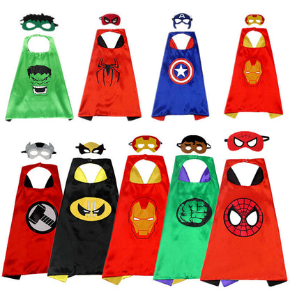 Avenger Superhero Cloaks With Mask For Halloween