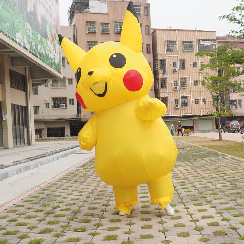 Yellow Inflatable Pokemon Costume For Kids