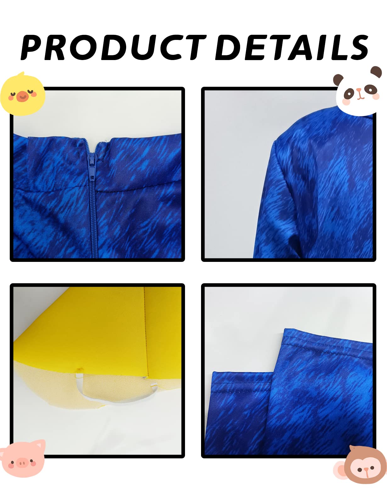Scary Jumpsuit With Gloves And Mask For Kids
