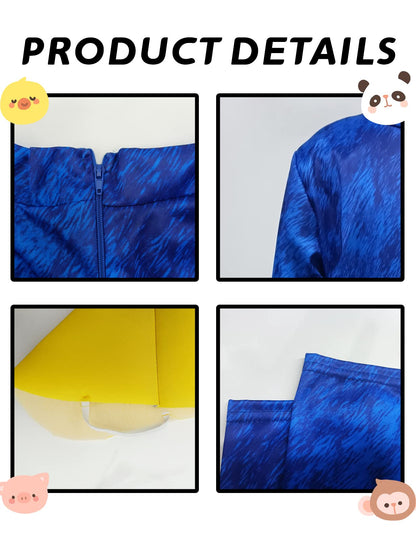 Scary Jumpsuit With Gloves And Mask For Kids