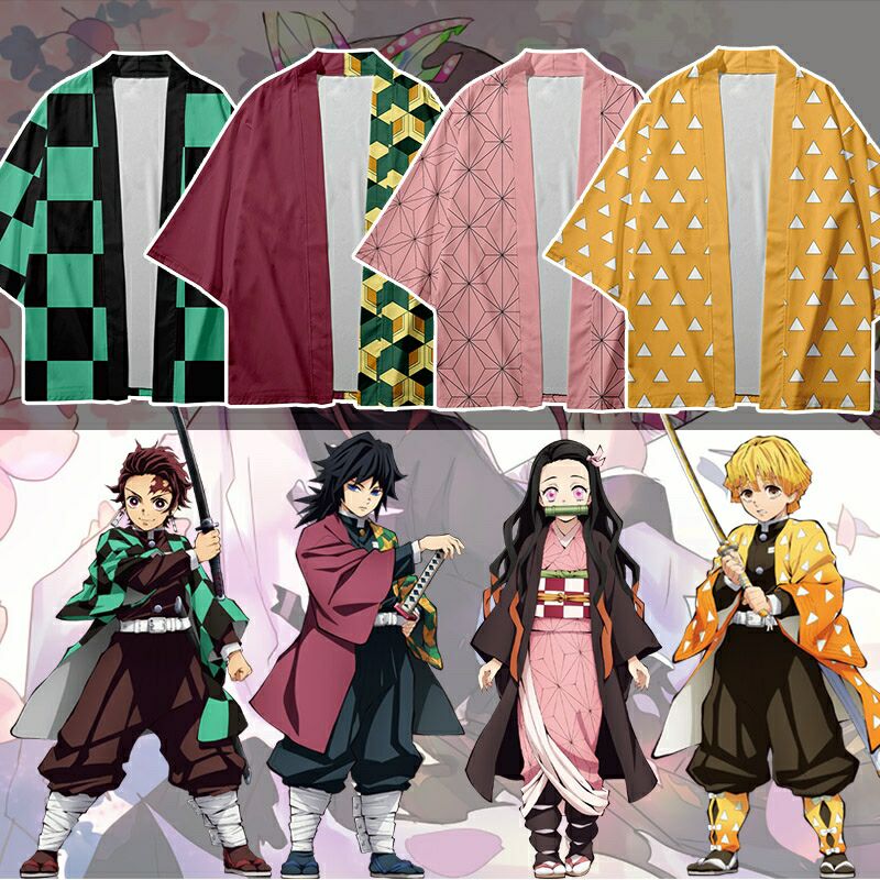 Demon Tanjiro Kamado Cosplay Cape Costume