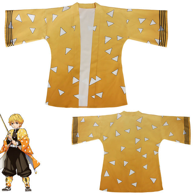 Demon Tanjiro Kamado Cosplay Cape Costume