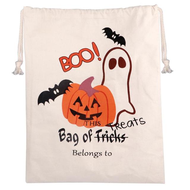 Trick or Treat Bags with Pumpkin Spider Web