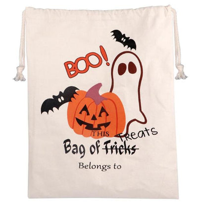 Trick or Treat Bags with Pumpkin Spider Web