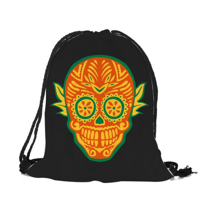 Punk Women Drawstring Bags Backpack Halloween