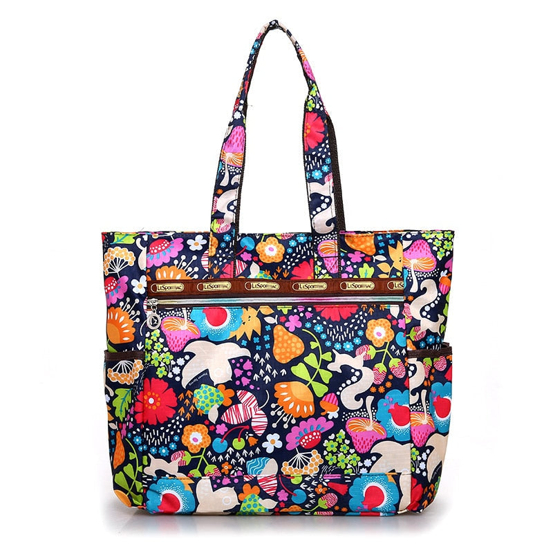 Large Capacity Floral Handbag