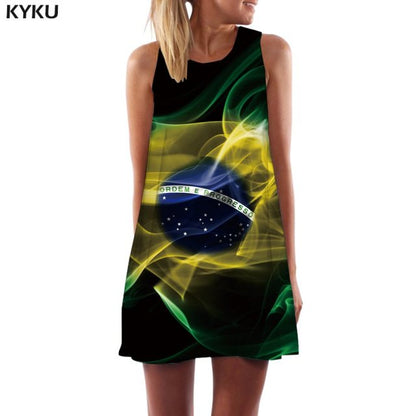 Skull Dress Women Band Party Music Metal Beach