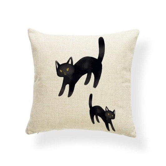 Animal Cat Cushion Cover Halloween Horror