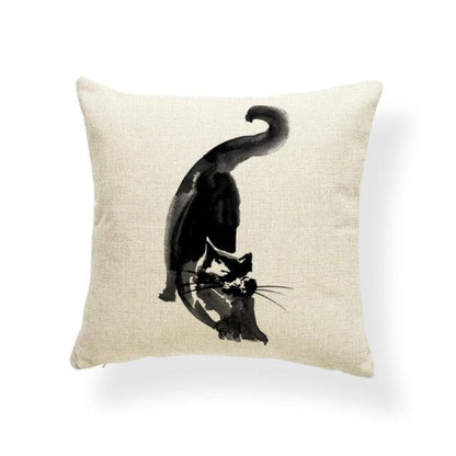 Animal Cat Cushion Cover Halloween Horror