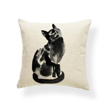 Animal Cat Cushion Cover Halloween Horror
