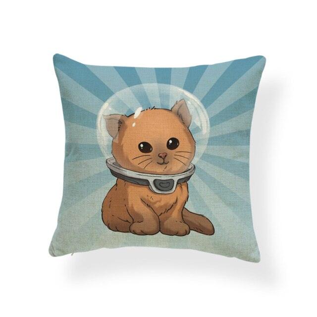 Animal Cat Cushion Cover Halloween Horror