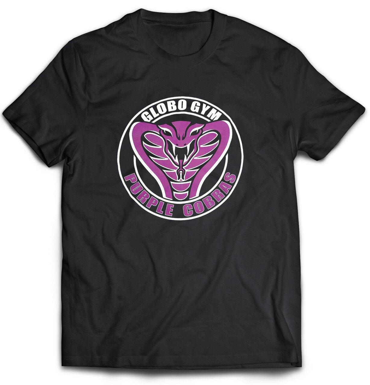 Purple Cobras Black T Shirt