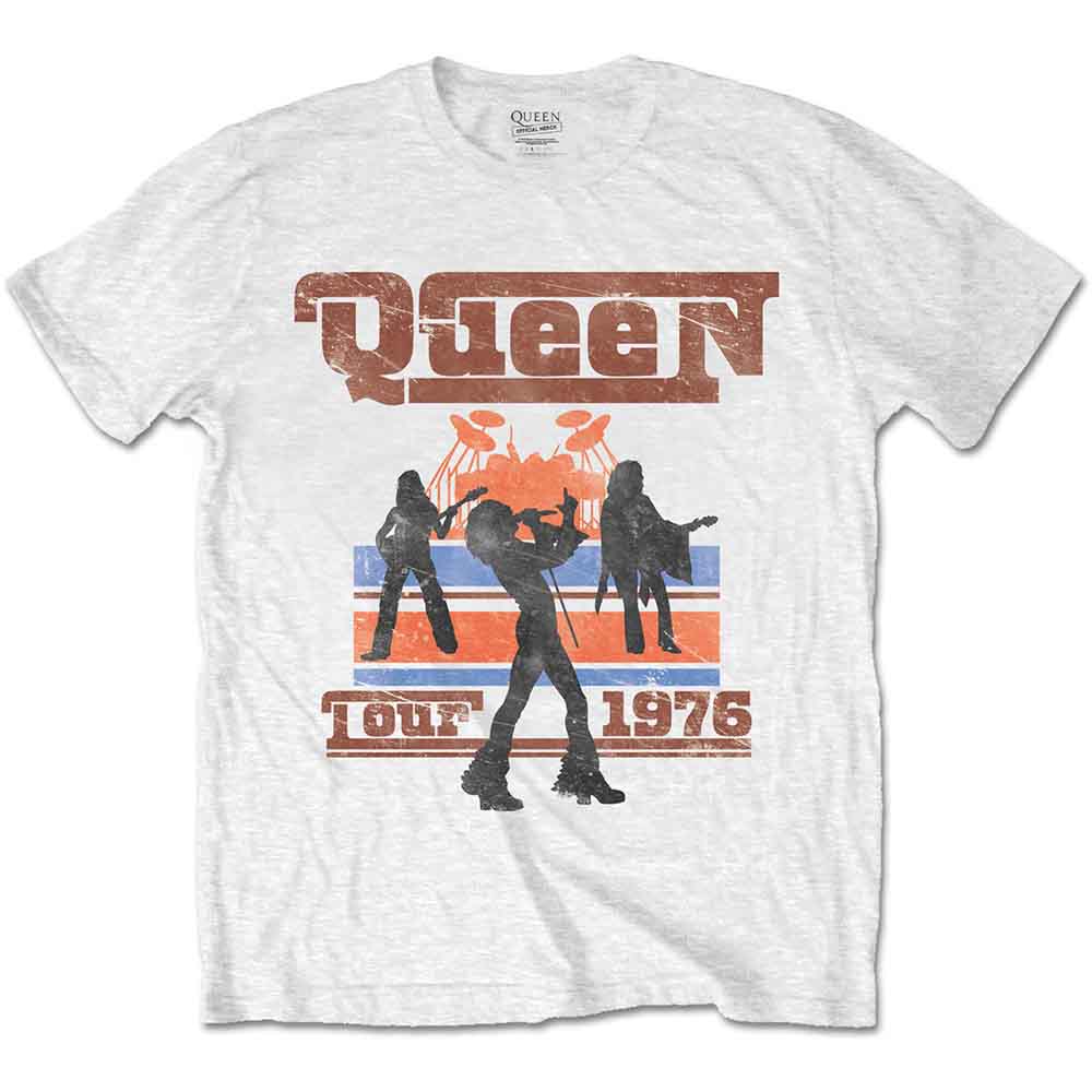 Queen 1976 Tour Silhouettes Mens T Shirt